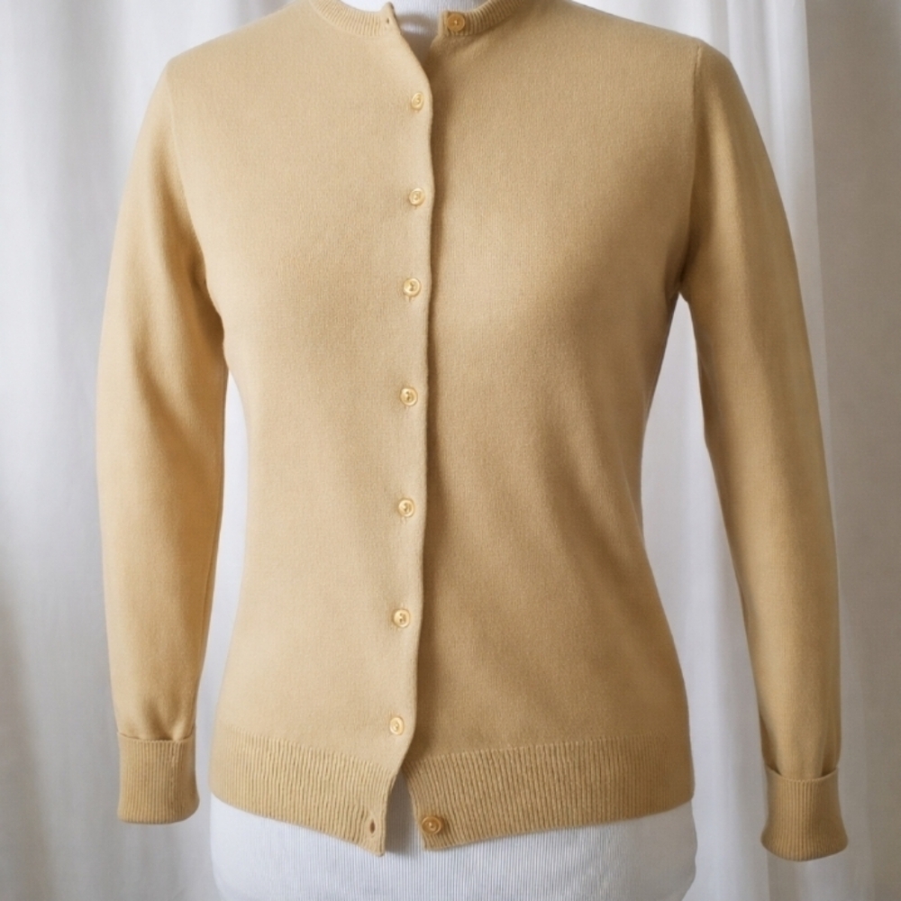 Vintage PETER SCOTT Wool Cardigan 1960s Made In Scotland - Picture 3 of 5